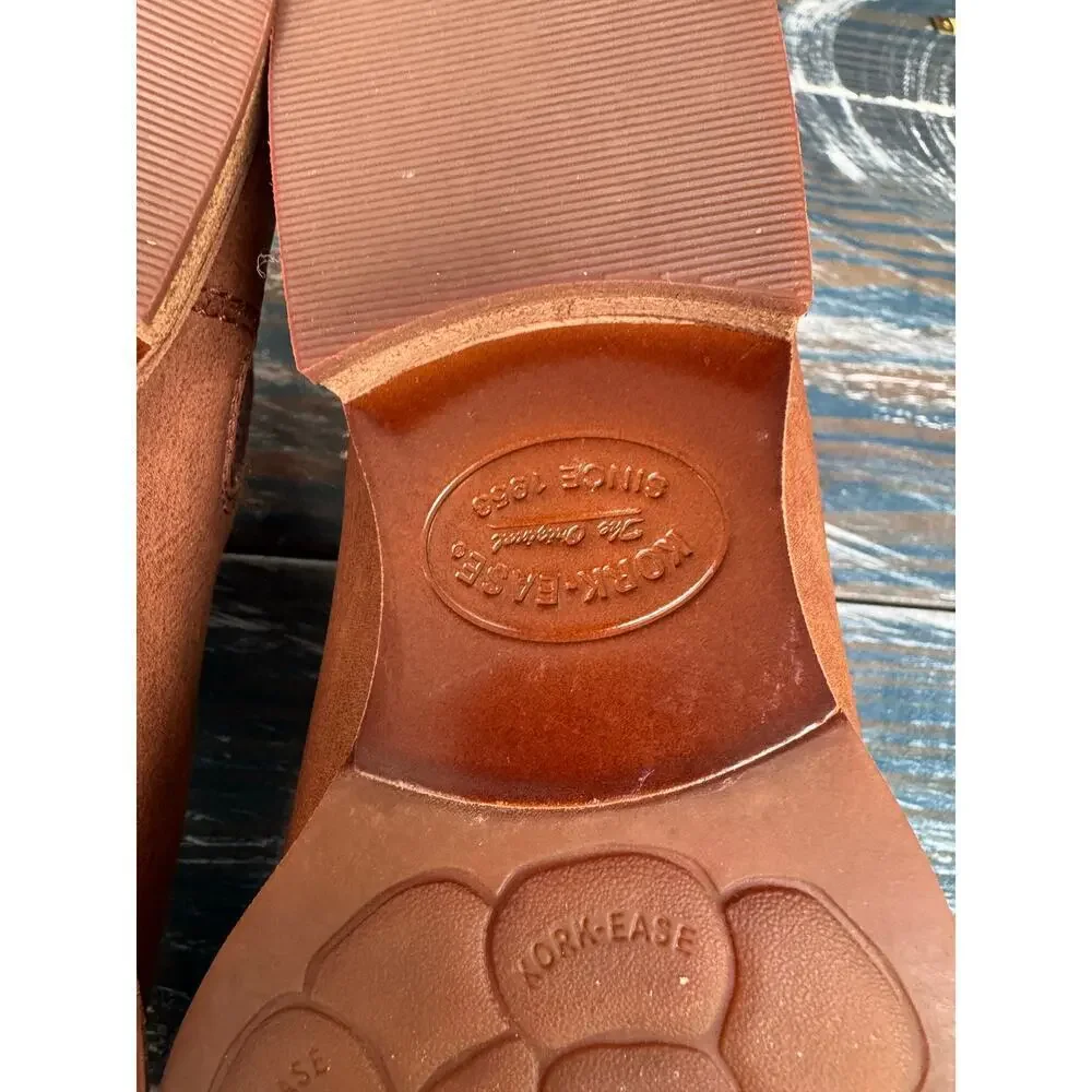 KORK-EASE Chelsea Brown Leather slip on Ankle boot/Shoes, size 8, Like NEW!!